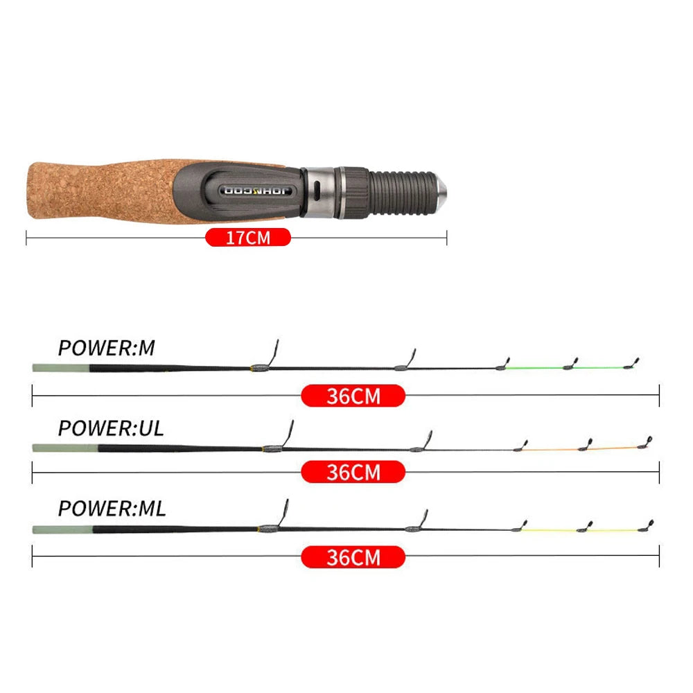 Winter fishing rod soft tip 50cm Ice fishing rod with Flat tip high quality Fiber Glass