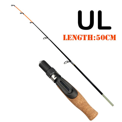 Winter fishing rod soft tip 50cm Ice fishing rod with Flat tip high quality Fiber Glass