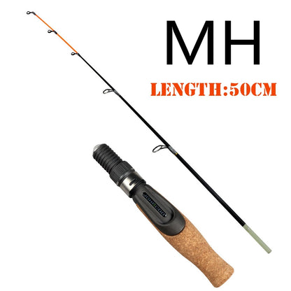 Winter fishing rod soft tip 50cm Ice fishing rod with Flat tip high quality Fiber Glass