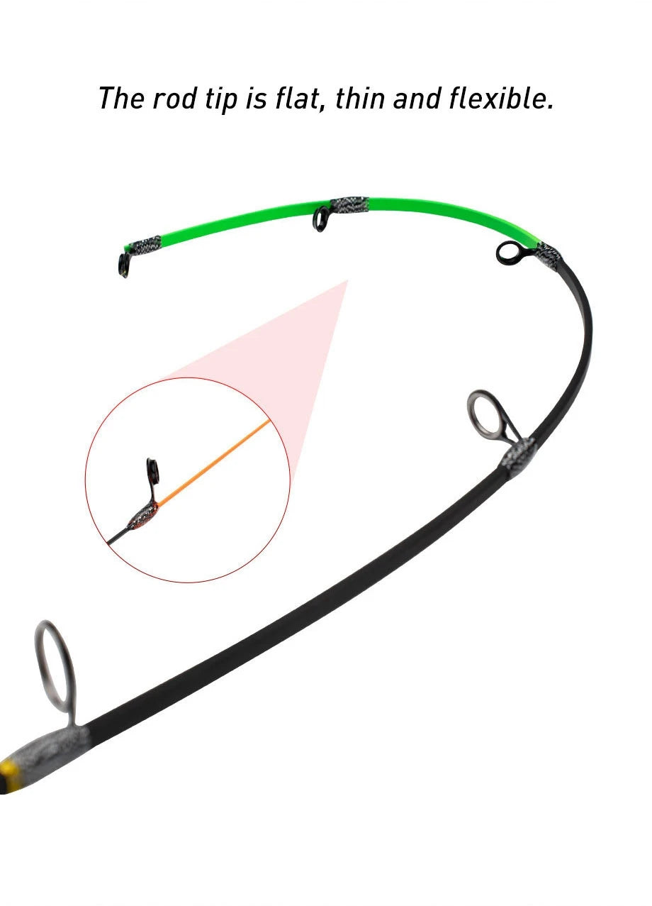 Winter fishing rod soft tip 50cm Ice fishing rod with Flat tip high quality Fiber Glass