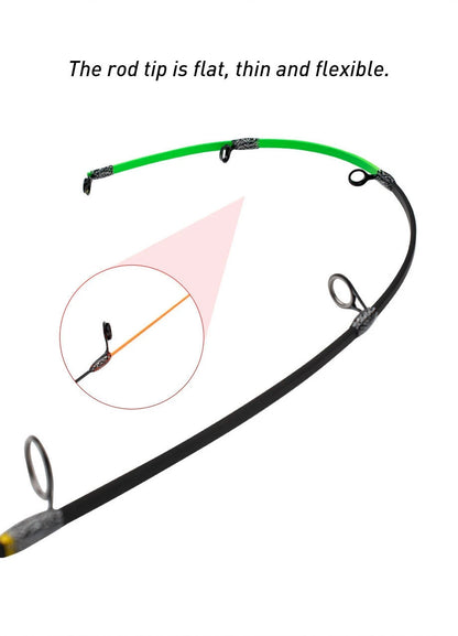 Winter fishing rod soft tip 50cm Ice fishing rod with Flat tip high quality Fiber Glass