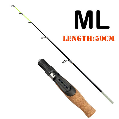 Winter fishing rod soft tip 50cm Ice fishing rod with Flat tip high quality Fiber Glass